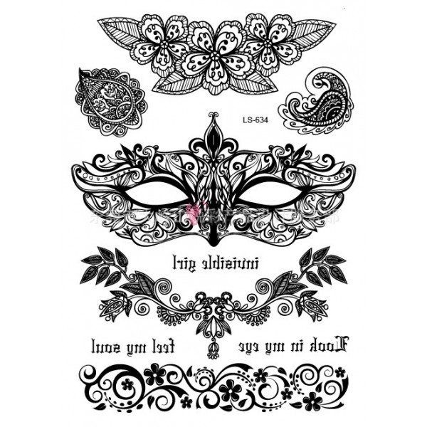 Tatuaje temporare pentru corp HENNA LS 634